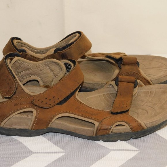 Teva 6101 Fossil Canyon Leather Sandal Size 11 Waterproof main image 9